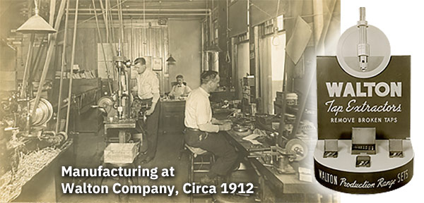 Manufacturing Walton tap extractors in 1912